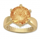 Orotex Gold Layered Yellow & White CZ Women's Ring