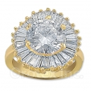 Orotex Gold Layered CZ Women's Ring