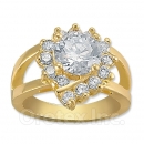 Orotex Gold Layered CZ Women's Ring