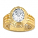 Orotex Gold Layered CZ Women's Ring