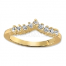 Orotex Gold Layered CZ Women's Ring