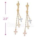 *EL106 Gold Layered Long Earrings