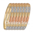 B016 Gold Plated Tri color Bangle