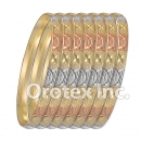 B018 Gold Plated Tri color Bangle