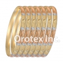 B019 Gold Plated Tri color Bangle