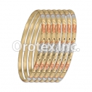 B036 Gold Plated Tri-Color Bangle