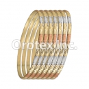 B039 Gold Plated Tri-Color Bangle