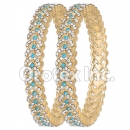 B086 Gold Layered CZ Bangle