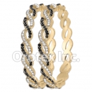 B090 Gold Layered CZ Bangle