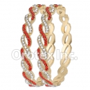 B091 Gold Layered CZ Bangle