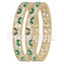 B092 Gold Layered CZ Bangle