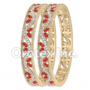 B093 Gold Layered CZ Bangle