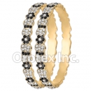 B094 Gold Layered CZ Bangle