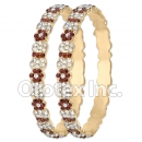 B096 Gold Layered CZ Bangle