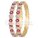 B097 Gold Layered CZ Bangle