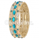 B098 Gold Layered CZ Bangle