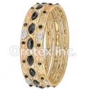 B099 Gold Layered CZ Bangle