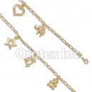 BR042 Gold Layered Anklet