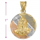 CH27-5  Gold Layered Sagrado Corazon Charm