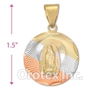 CL20B Gold Layered Tri-color Charm