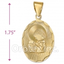 CL21  Gold Layered Tri-color First Communion Charm (Boys)