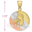 CL52C Gold Layered Tri-color Charm