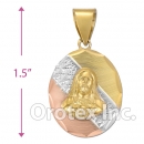 CL62B Gold Layered Tri-Color Charm
