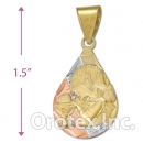 CL65B Gold Layered Tri-color Charm
