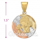 CL66B Gold Layered Tri-color Charm