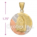CL69B Gold Layered Tri-Color Charm
