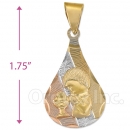 CL70  Gold Layered Tri-color First Communion Charm (Boys)