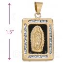 CL78 Gold Layered CZ Onyx Charm