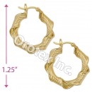 EH057 Gold Layered Hoop Earrings