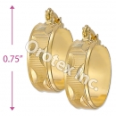 EH122 Gold Layered Hoop Earrings