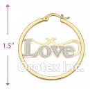 EH269 Gold Layered Hoop Earrings