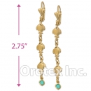 EL030 Gold Layered Long Earrings