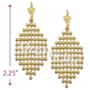 EL105 Gold Layered Long Earrings