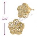 ES006 Gold Layered CZ Stud Earrings