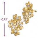 ES007 Gold Layered CZ Stud Earrings