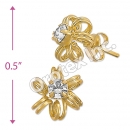 ES008 Gold Layered CZ Stud Earrings