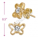 ES010 Gold Layered CZ Stud Earrings