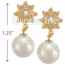 ES014 Gold Layered Pearl Stud Earrings