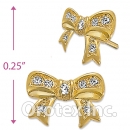 ES015 Gold Layered CZ Stud Earrings