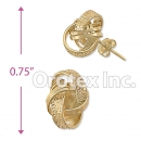 ES023 Gold Layered CZ Stud Earrings