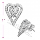 925 Sterling CZ Stud Earring