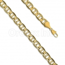 Orotex gold Layered Mariner Concave Yellow Pave Bracelet Gauge 210