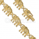 GFB2-13 Gold Layered Fancy W Bracelet