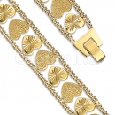 Orotex Gold Layered Fancy W bracelets