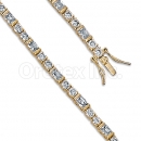 Orotex Gold Layered Fancy CZ W bracelets