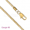 GFC2-11 Gold Layered Box Chain Gauge 048